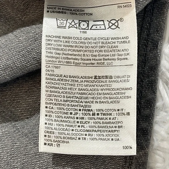 BANANA REPUBLIC WOMENS Casual Gray Button Down Shirt SIZE M - Picture 7 of 9